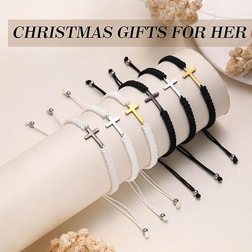 Miniatura 20 de Bracelets for Teen Girls Initial Bracelet J Letter Charm Bracelets for Women Adjustable Handmade Jewelry Gifts for Her Mom Daughter Wife Gifts from