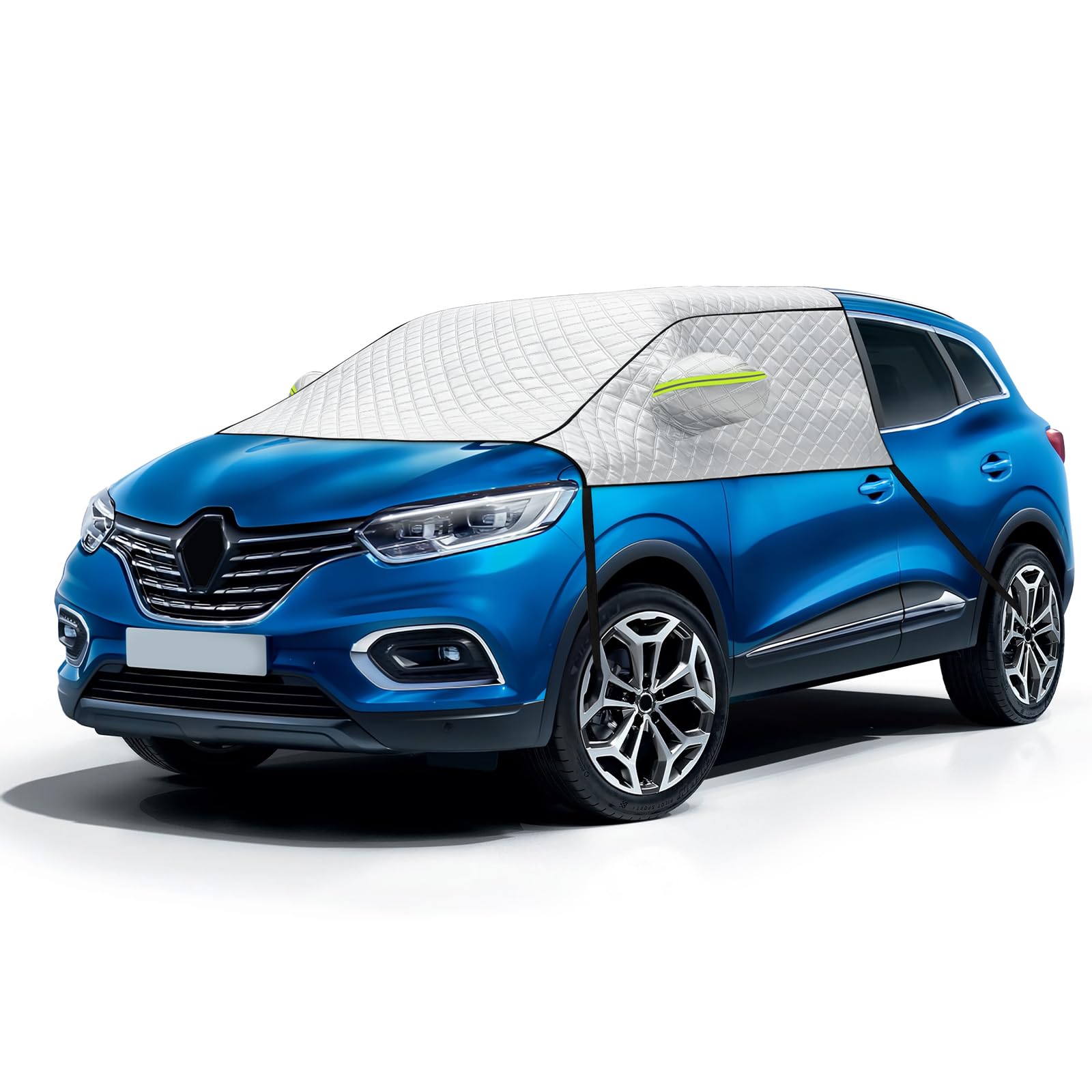 Copertura per Parabrezza Auto per Renault Kadjar | Copri Parabrezza Auto Esterno in Alluminio con Cuffie Riflettenti per Proteggere dai Raggi UV Neve Ghiaccio Polvere e Sole