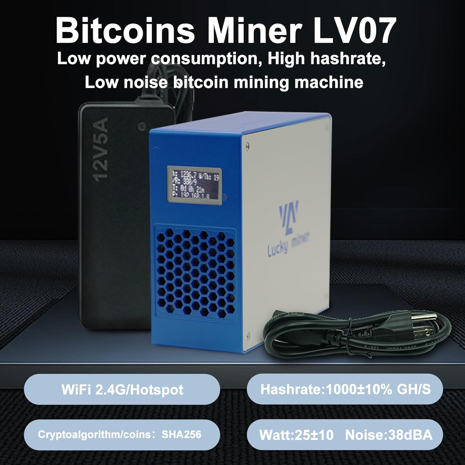 Bitcoins Miner 1TH/S Solo Miner LV07 SHA-256 Asic Jamaica | Ubuy