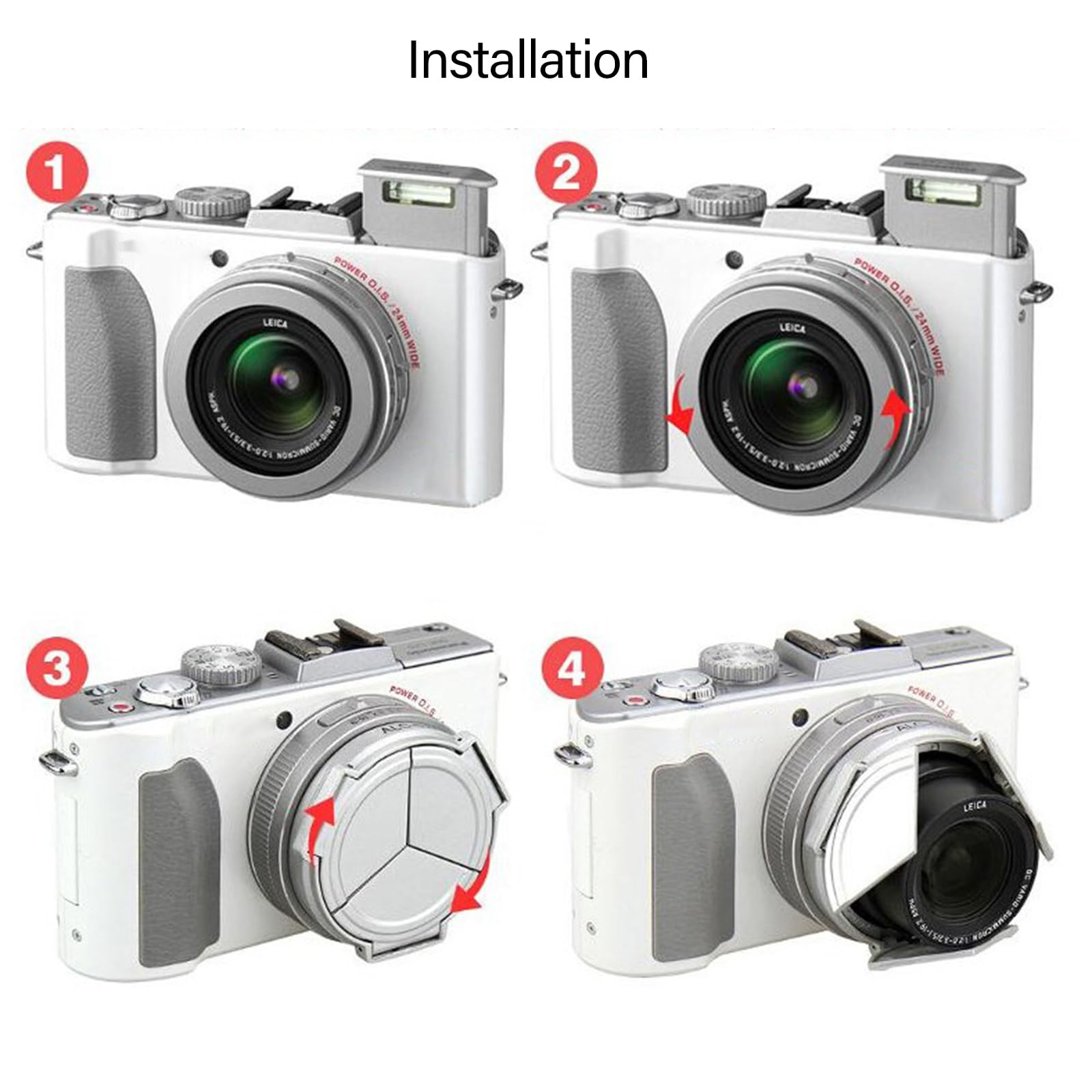 Amazon | LX7/ D-LUX6自動レンズプロテクター用のLX7カメラオート