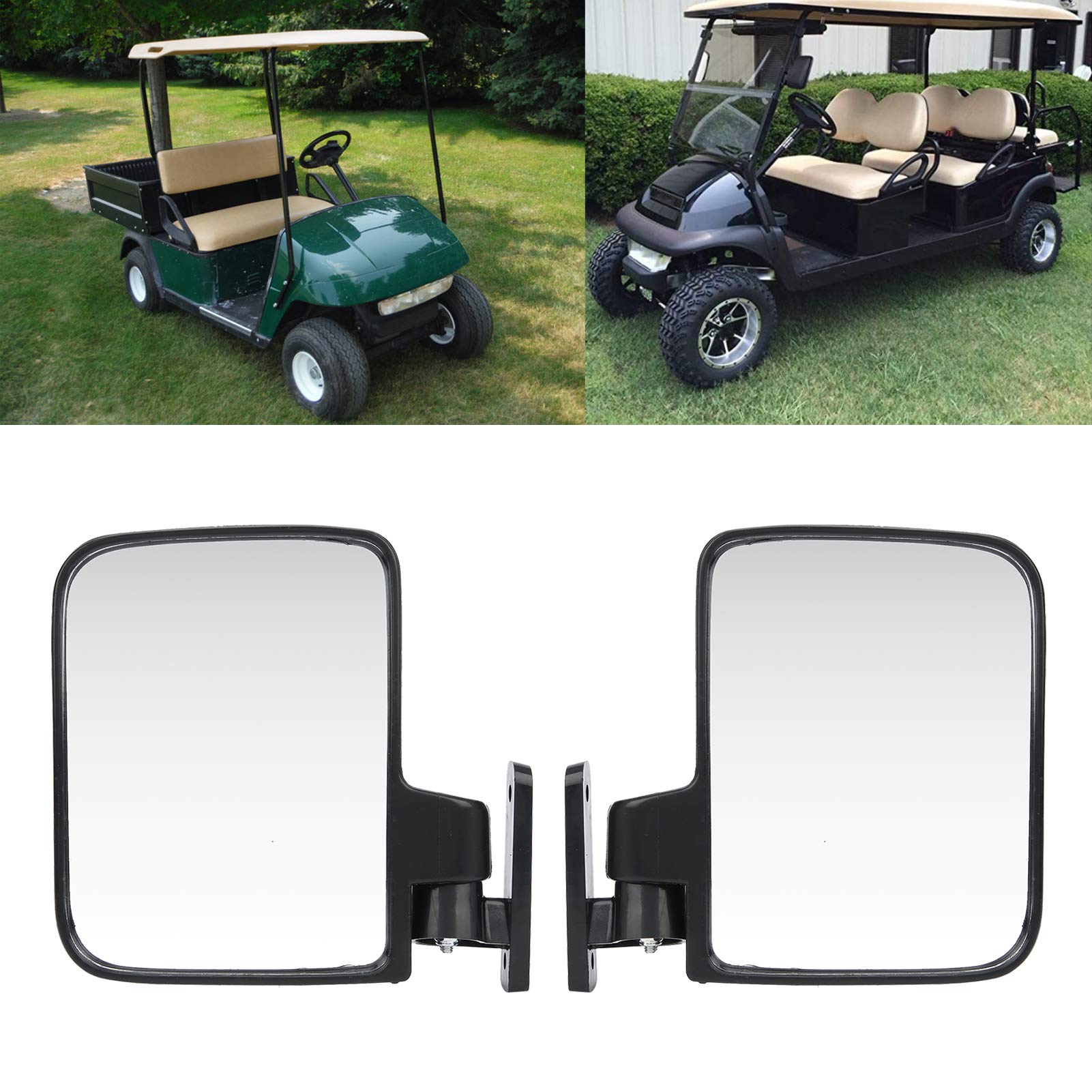 Fydun Miroir de Voiture rétroviseur latéral de Voiture de Club rétroviseurs convexes Installation Facile pour Petit Miroir de Tracteur