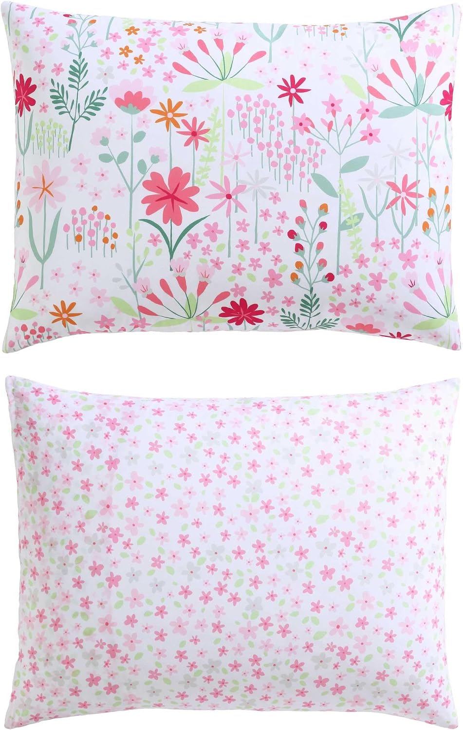 Laura Ashley Kids - Queen Comforter Set, Ultra-Soft Microfiber Bedding with Matching Pillowcases & Bonus Decorative Pillow, Medium Weight Kids Bedding (Sunshine Flowers)