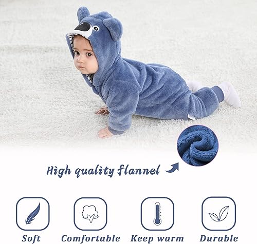 Miniatura 4 de Tonwhar - Mameluco disfraz para bebé de 0 a 3 años, diseño de animales y dibujos animados.