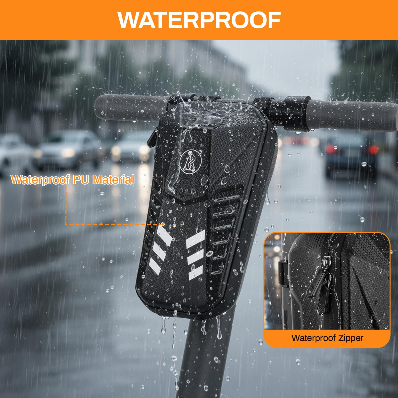 TLGREEN Bolsa impermeable para patinete eléctrico, 3L/4L gran capacidad, para Xiaomi Mijia Sedway Ninebot