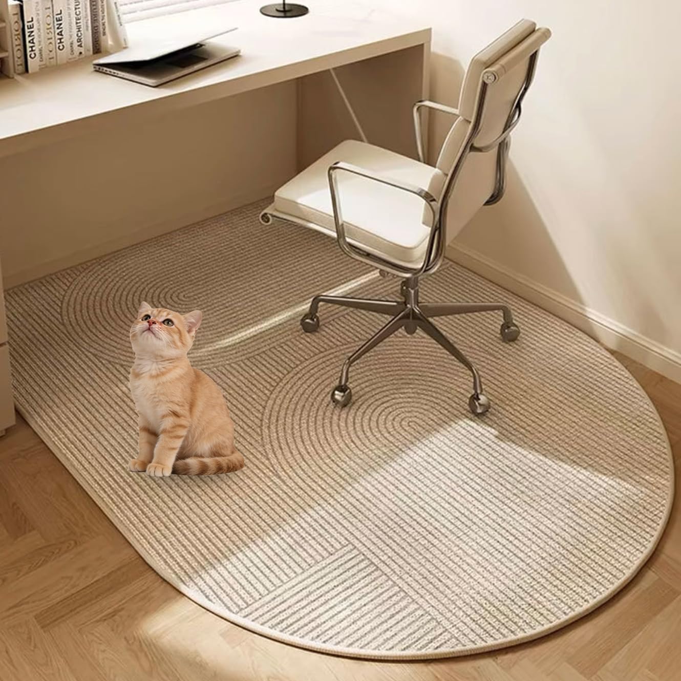 Tappetino per sedia da ufficio, protezione per pavimenti duri e tappeti, base antiscivolo, per giochi e ufficio, 100 x 200 cm, ecologico, ideale per taglierine e scrivanie