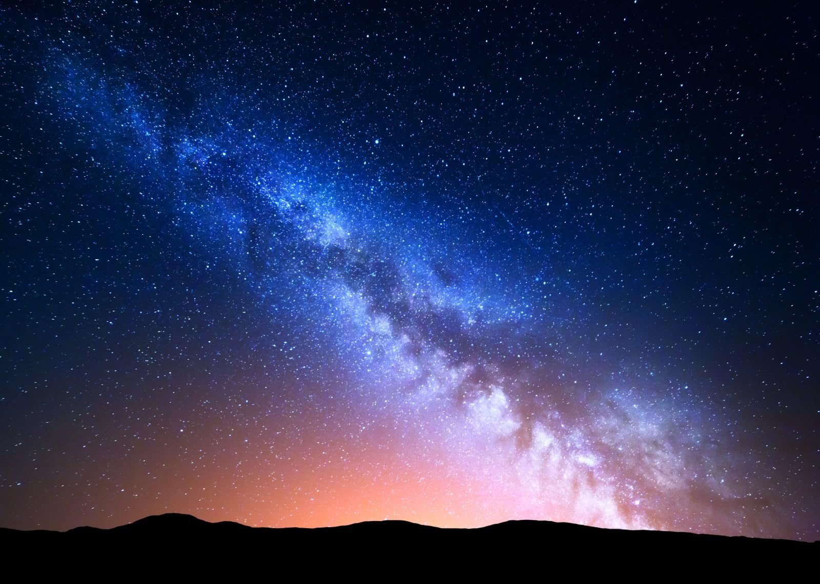 BELECO 3.6x3m Telo sfondo cielo stellato galassia | Universo via lattea cielo stellato blu cosmico colline sfondo festa natale banner accessori foto