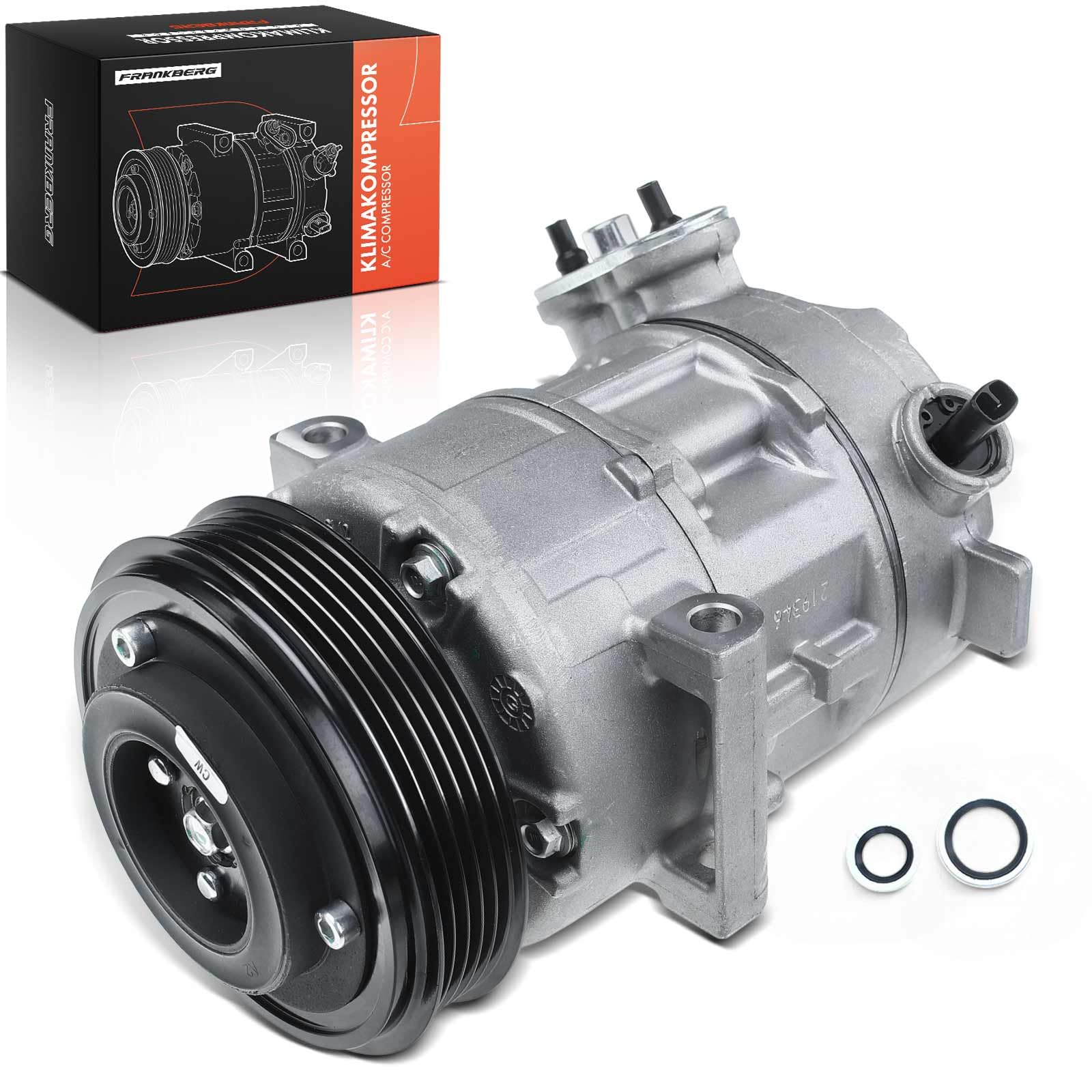 Frankberg Compresor de aire acondicionado con embrague Gasolina Compatible con Corsa D S07 1.0L 1.2/1.2 LPG 1.2L 1.4L Corsa E X15 1.2 1.4/1.4 LPG 1.4L Replace# 55701200incl. aceite premezclado