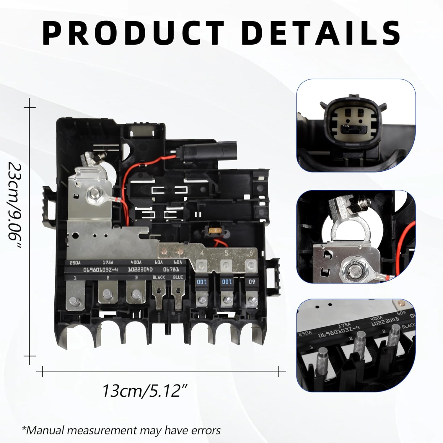 Battery Distribution Fuse Block 84646134 Compatible with Chevy Silverado GMC Sierra 1500 1500LTD 2500HD 3500HD 2019-2024 Replace OE 84493556 85015808