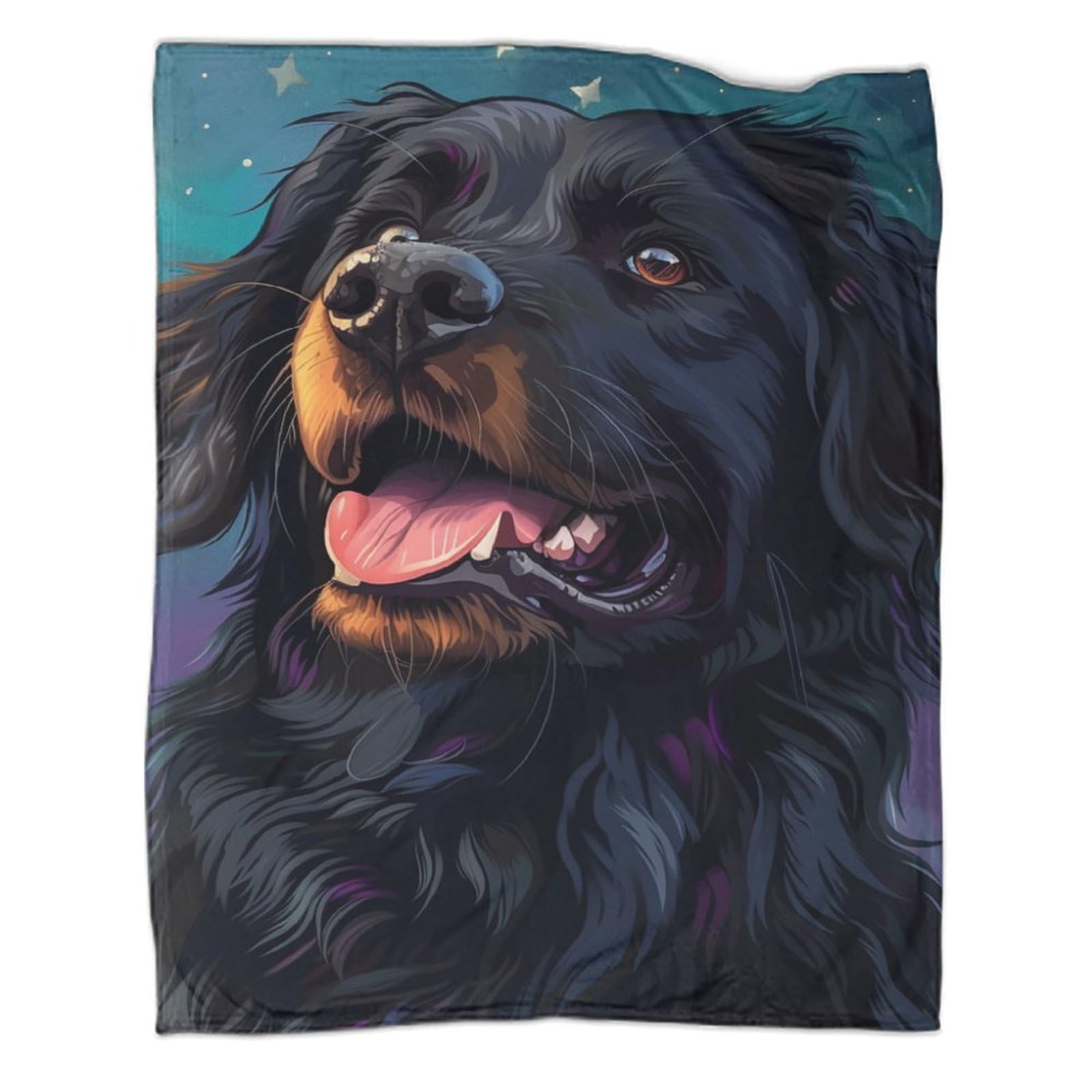 Couverture Rottweiler moelleuse en microfibre supérieure 100x130