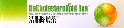DeCholesterolipid Tea 100 bolsas de té té verde de hierbas, estilo de vida saludable, maneja el colesterol y los triglicéridos