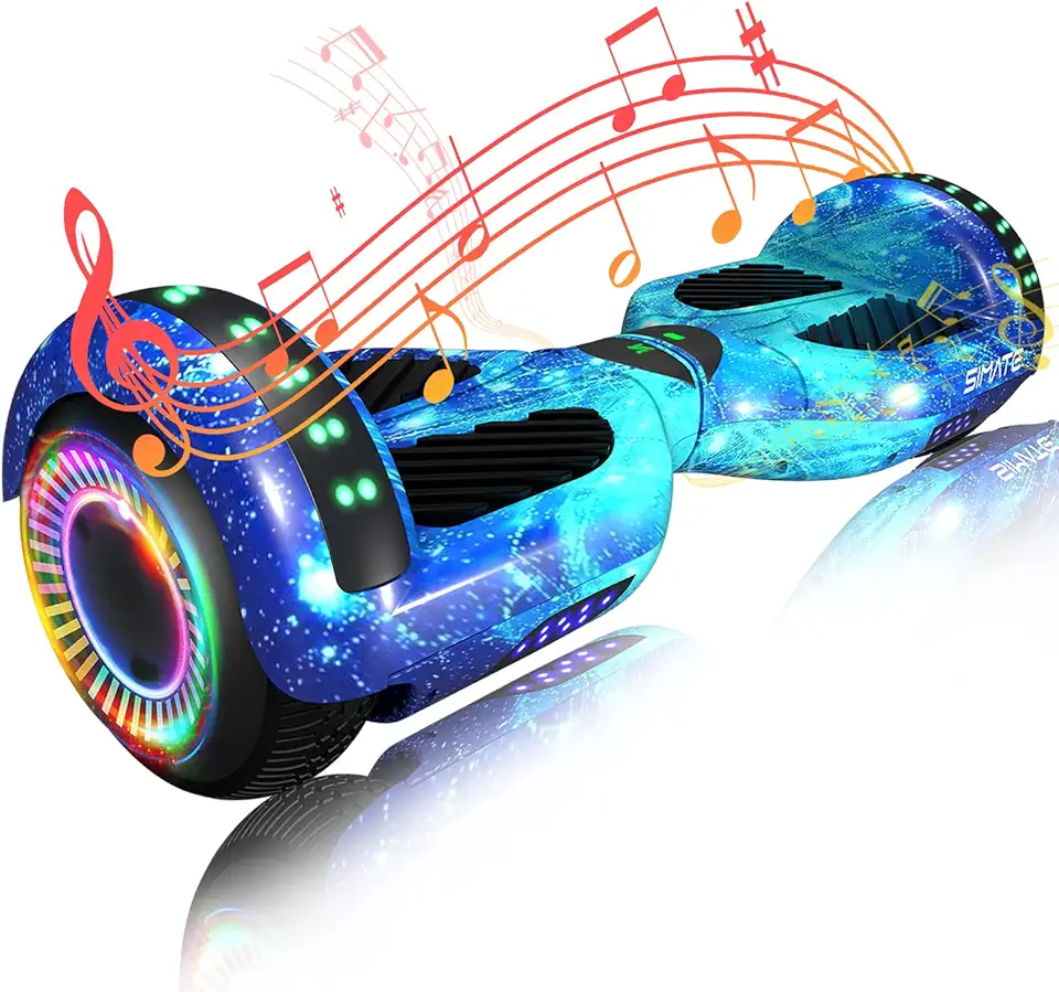 Scooter, Bluetooth & Corlorful LED Lights, Gifts for...