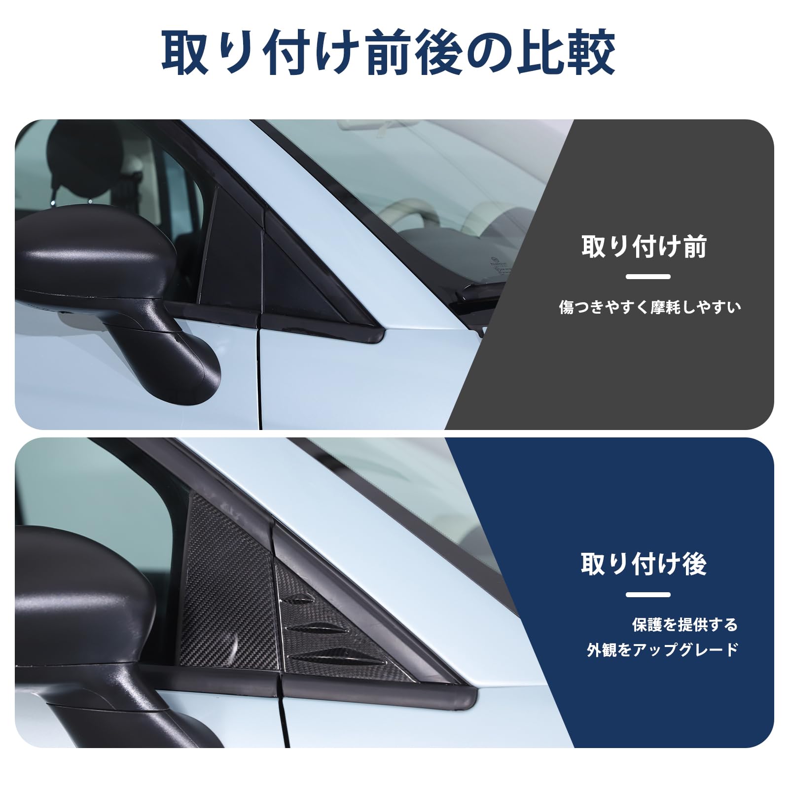 Amazon | Hcilloend 新型 フィアット 500 2016～2024に適用 A