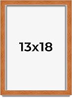 Vista 339 de Marco marrón de 18 x 24 pulgadas, marco de madera maciza de nuez de miel, ancho de moldeo de 0.875 pulgadas, profundidad de rabo de 0.875 pulgadas