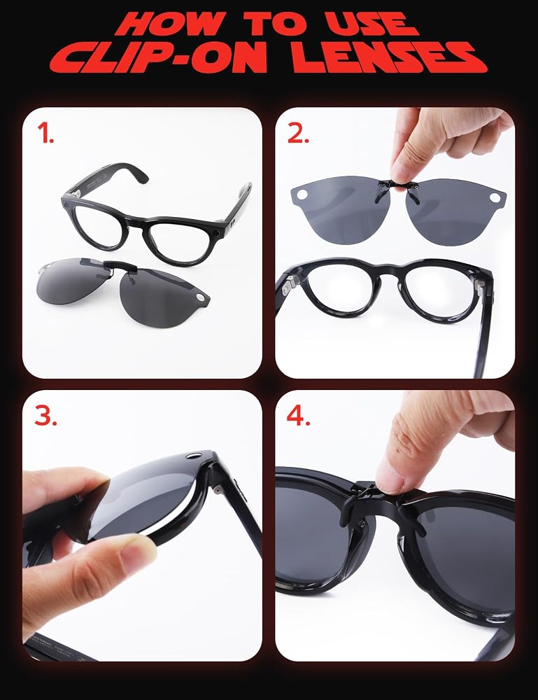 Amazon | 偏光クランプサングラス for Ray-Ban Meta Skyler RW4010