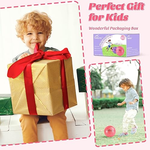 Miniatura 7 de Tamaño 3, 4, 5, juego de pelota de fútbol con purpurina, rosa, dorado, morado, con inflador, pelota de fútbol para niños de 3-6, 6, 8, 8-12, pelota