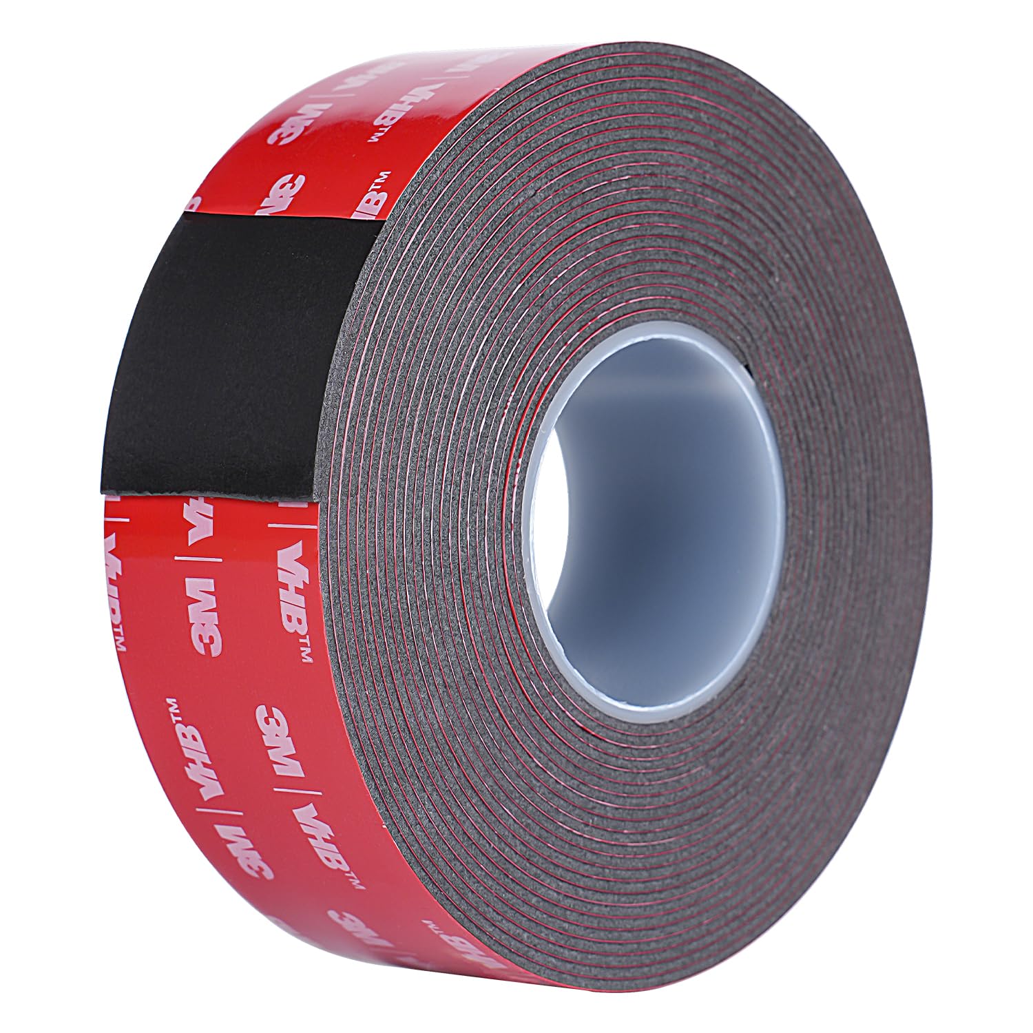Double Sided Tape Heavy Duty Waterproof Mounting Foam Tape 16.6ft Length 1.1" Width High Temperature Resistant Adhesive Tape for Car LED Strip Light Office Decoration 3M VHB Tape