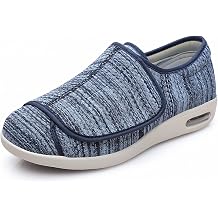Womens Men Diabetic Shoes,Mens Wide Shoes with Adjustable Closure Orthopedic Shoes for Elderly Diabetic Swollen Feet Edema Walking Shoes Light blueMen 8/Women 9.5
