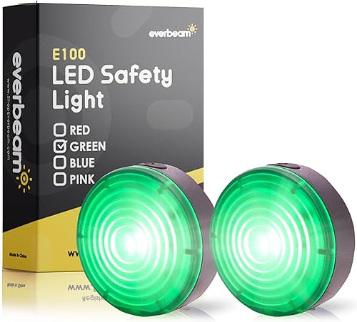 Everbeam E100 - Luces LED de seguridad para caminar por la noche, luz LED impermeable para bicicleta, excelente para corredores, ciclismo, paseo de