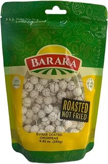 Baraka's Sugar Coated Chickpeas |Roasted| Vegan| Gluten Free| Resealable Bag. (250g)