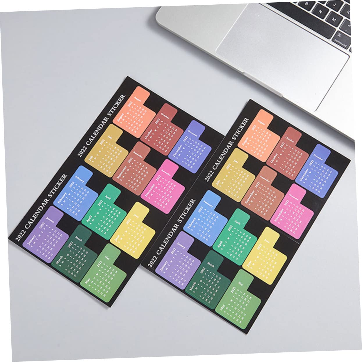 ARTIBETTER 4 Set Adesivi Colorati Per Mensili Etichette Pratiche Per Note Per Scuola E Ufficio Facili Usare E Resistenti All 5 Pezzi * 4