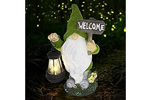 Wholesome Solar Garden Gnome Decorates Your Yard in Style
