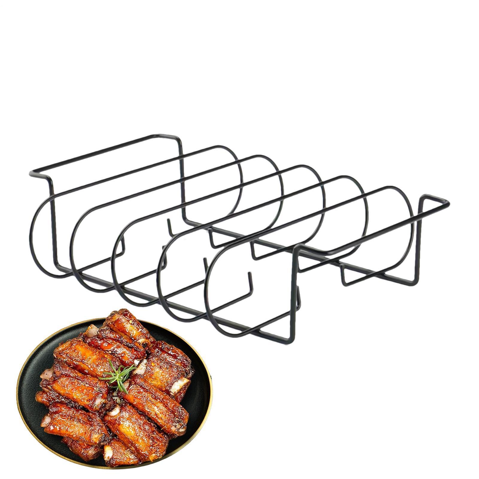 Soporte costillas accesorio barbacoa para horneado y cocción de carne