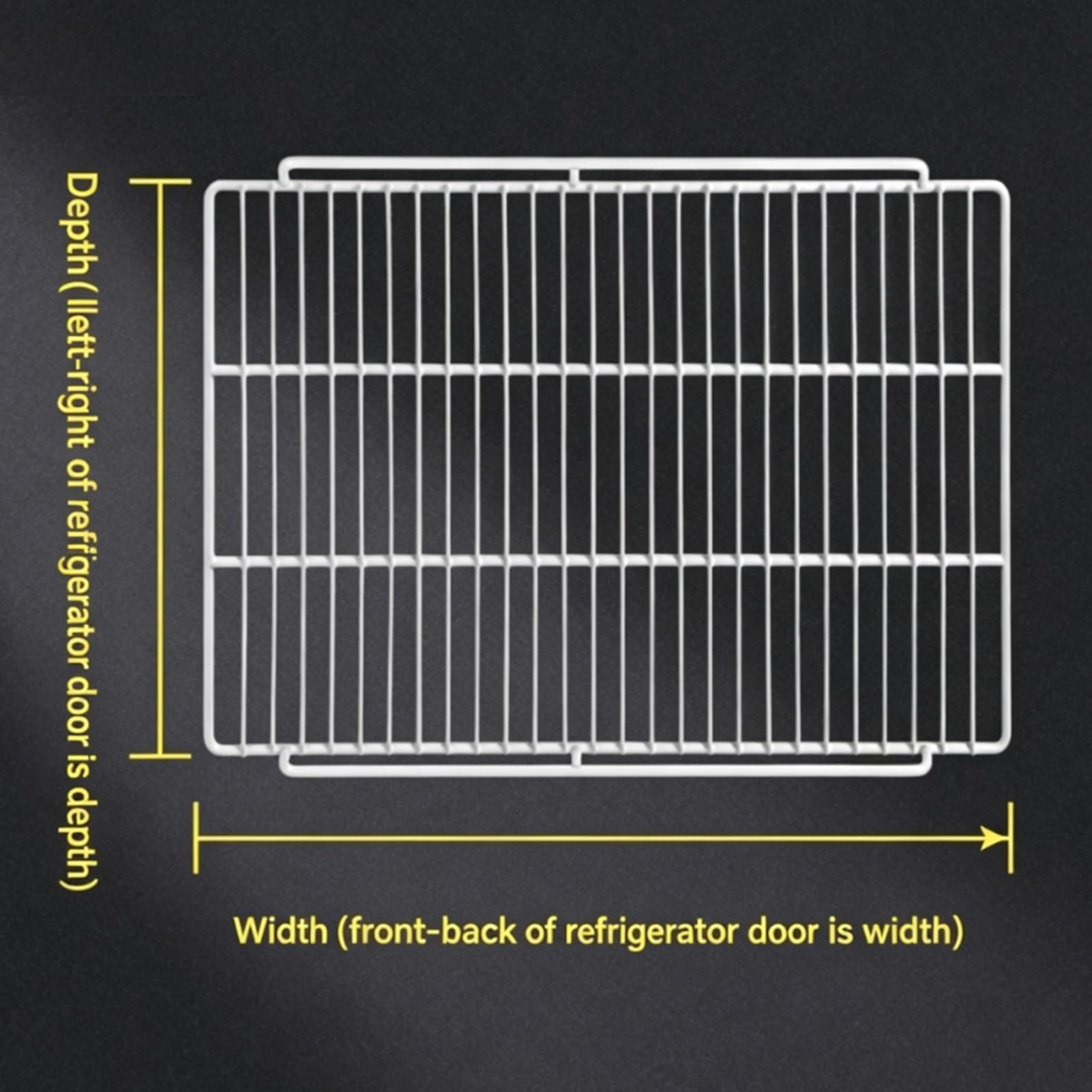 Estante frigorífico de acero con doble protección lateral | Estante frigorífico de acero, varios tamaños, doble protección lateral, for vitrina refrigerada(W-48cmXD-43cm)