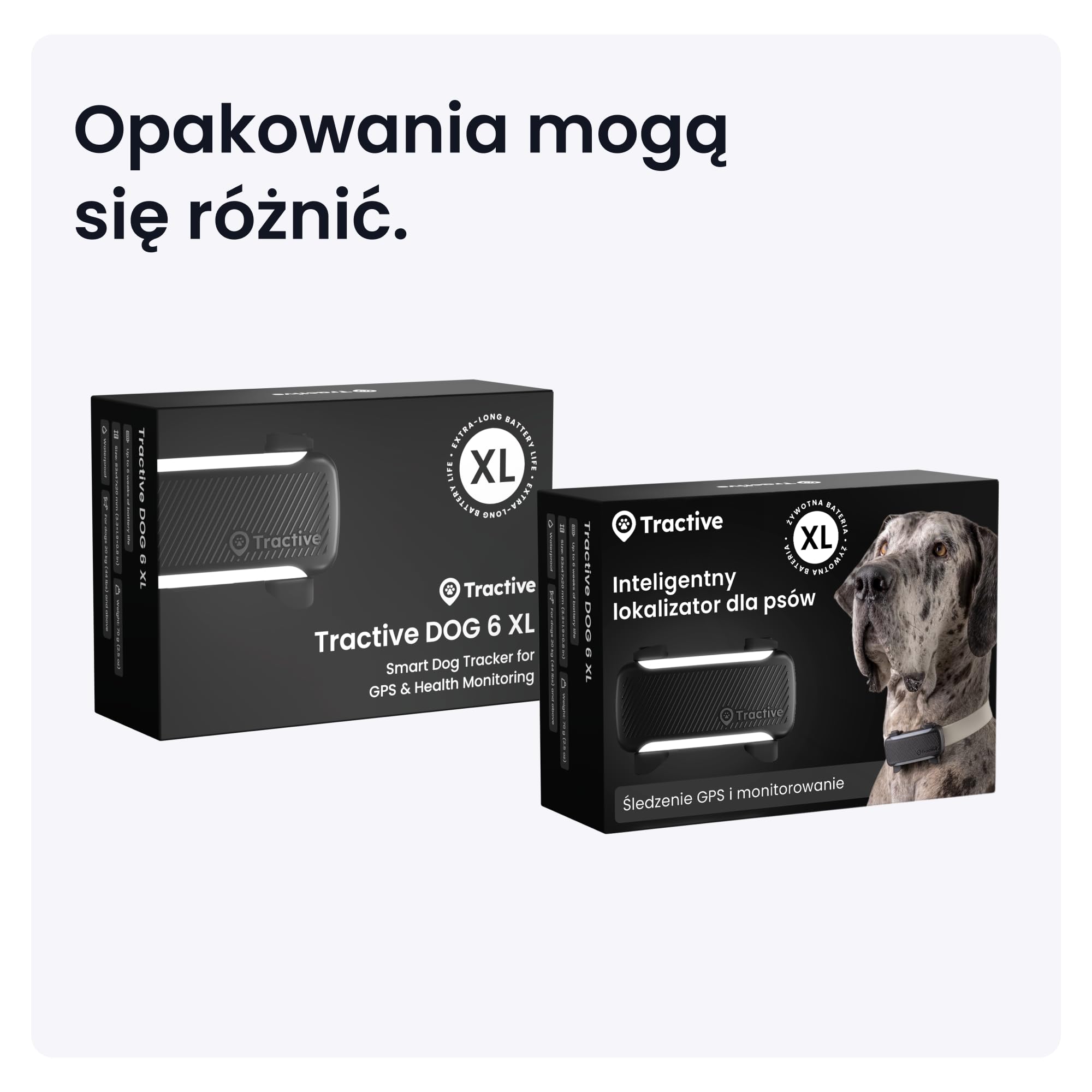 Tractive — Inteligentny Lokalizator dla Psa XL | 2026 Edition | Śledzenie GPS na Żywo | Alerty o Ucieczce i Zdrowiu | Monitorowanie Parametrów Życiowych | Długi Czas Działania Baterii (czarny)