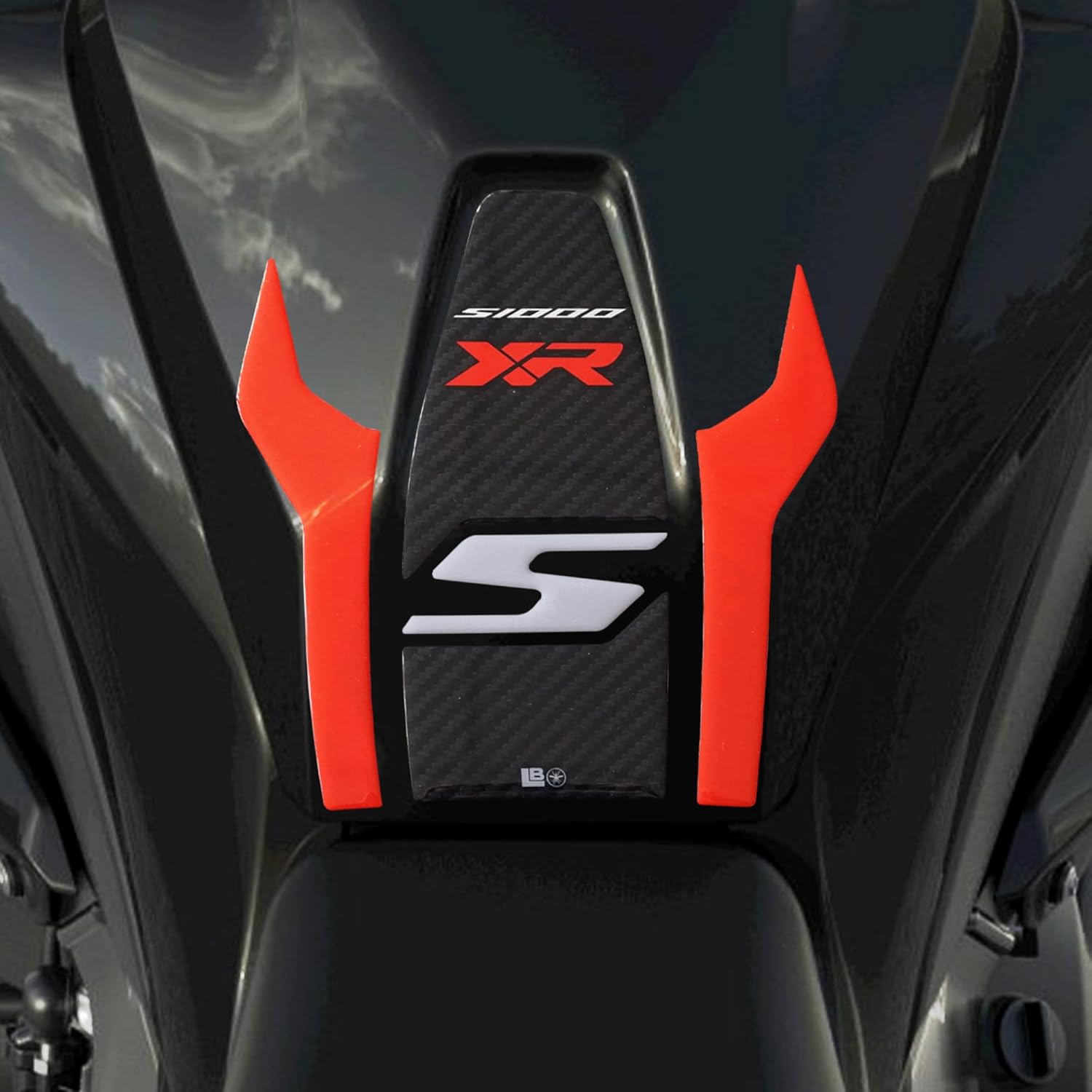 labelbike - 3D Sticker Motorcycle Fuel Tank Pad Protection and Decoration in Resin Compatible with BMW S 1000 XR 2022-2025 Carbon Color