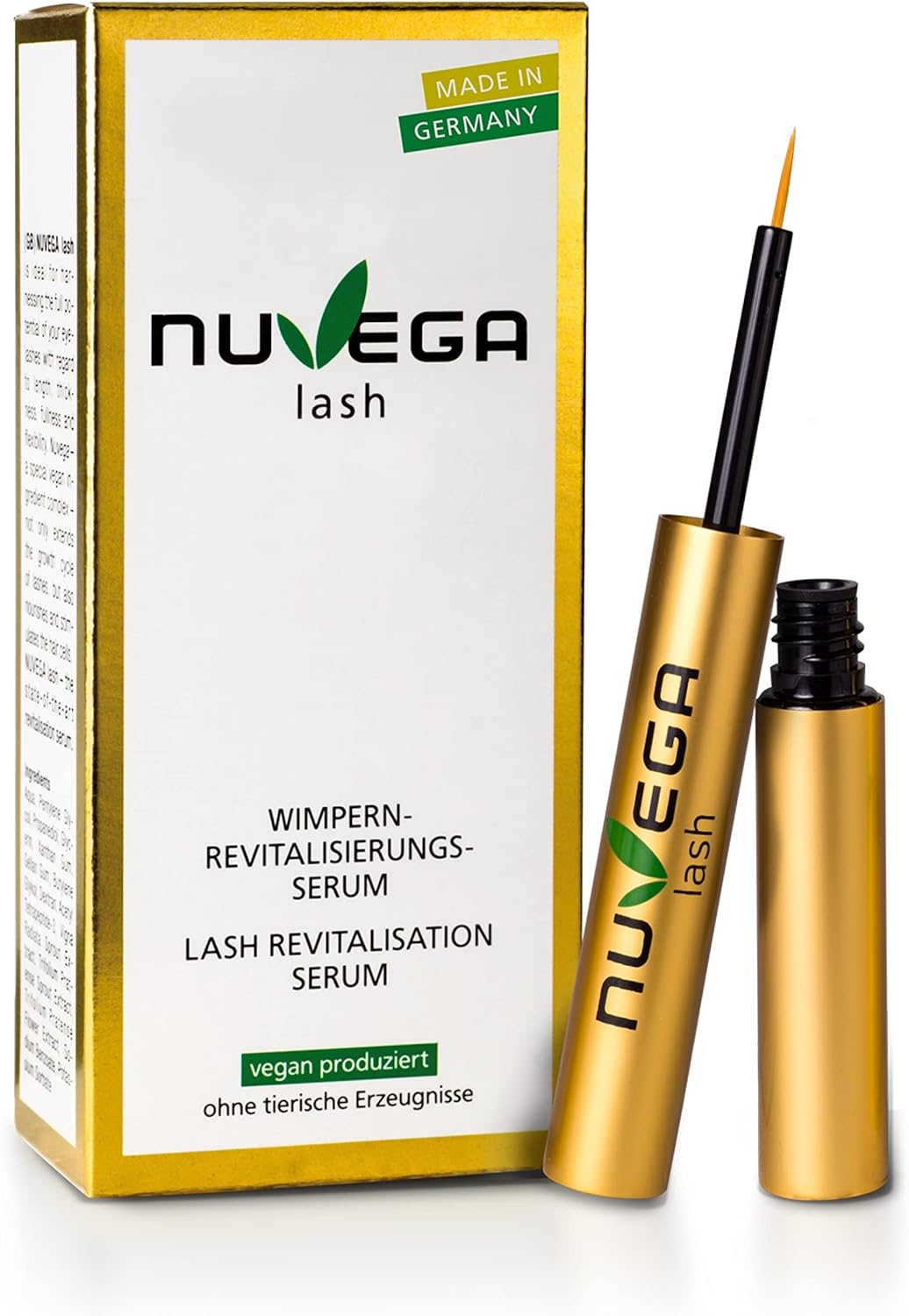Nuvega Lash Sérum Cils et Sourcils Vegan pour des Cils Plus Longs en