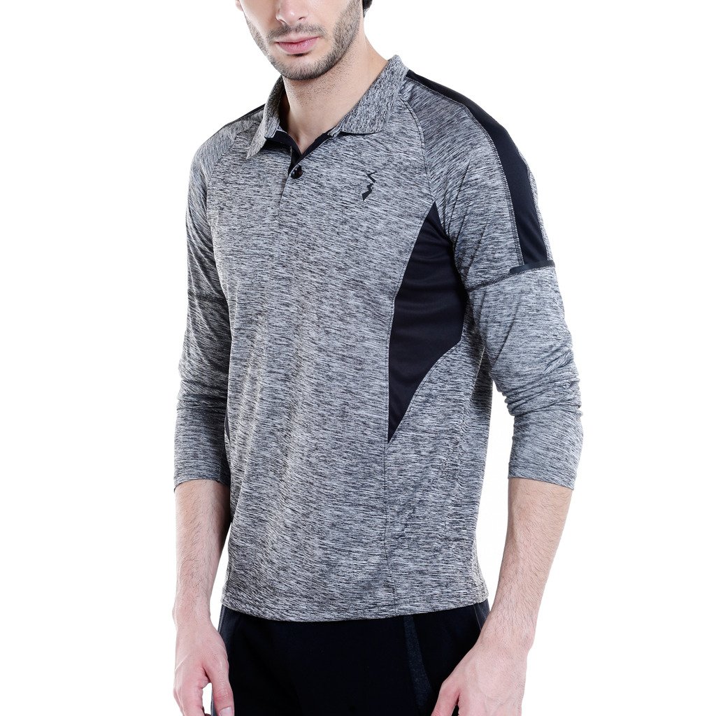 Campus Sutra Maglietta da uomo Dri-Fit Activewear vestibilità normale per abbigliamento casual, maglietta testurizzata con vestibilità comoda e alte prestazioni per l'uso quotidiano