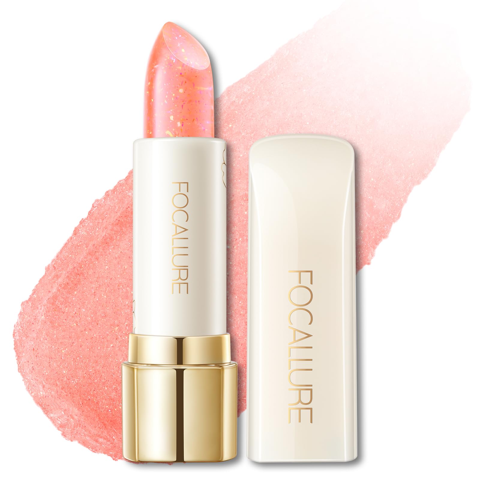 FOCALLURE Moisturizing Lipstick,Color Changing Tinted Lip Balm,Hydrating PH Lip Balm with Creamy Texture,Long Lasting High Pigmented Lip Stain,Rhodozite