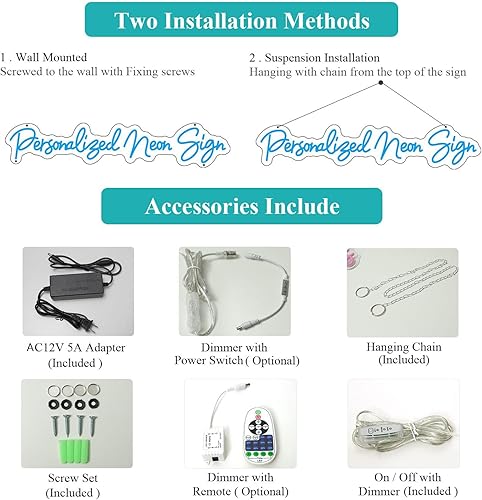 Vista 8 de Letreros de neón personalizables, letrero de neón personalizable para decoración de pared, letrero de neón personalizado para boda, fiesta
