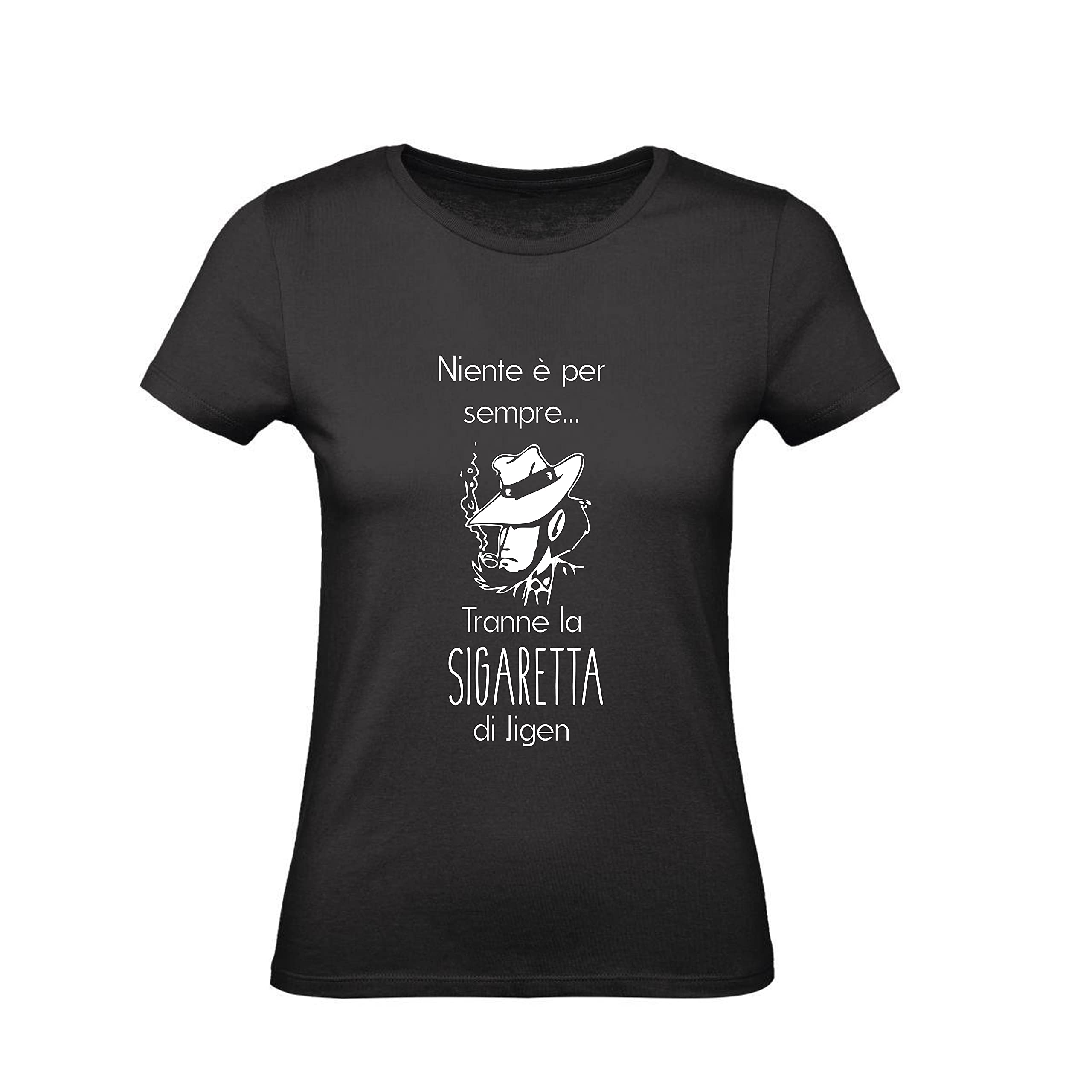 T-Shirt Donna Cotone Basic Super vestibilità Top qualità - LASCIO Correre Tanto Poi INCIAMPI - Divertente Humor Made in Italy (S, Bianco