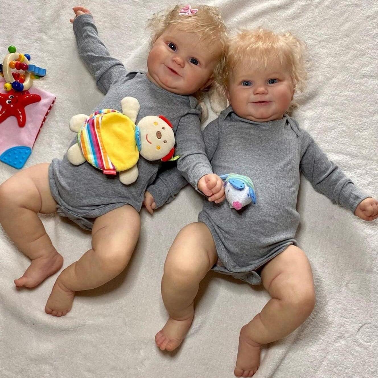 iCradle Reborn Baby Dolls 24 Inch Silicone Toddler Girl Dolls Realistic Newborn Baby Dolls Birthday Gift Crhistmas Present for Age 3+