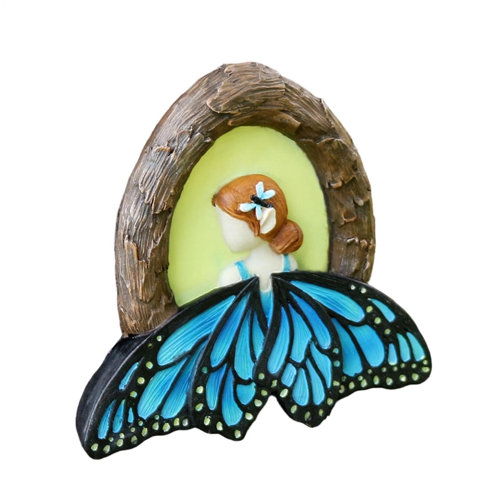 Muiltvoe Outdoor Tree Decorations | Butterfly Fairy Lawn Ornament,Resin Garden Sculpture - for Tree, Yard, Lawn, Patio, Fence