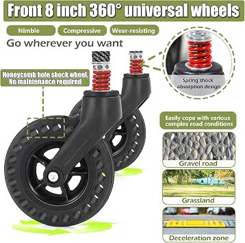 Lightweight Transport Wheelchair for Adults, Compact Design, Ultralight Folding Travel Chair with Telescopic Handle, Ideal for Seniors, Only 18lbs,Yellow,Black Frame