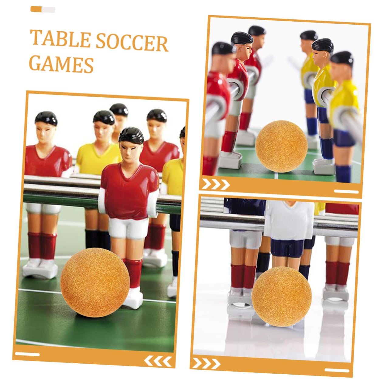 Abaodam 30piezas Bolas De Futbolín para Mesa Accesorios De Futbolín Bolas De Repuesto para Partidas De Futbol Casa y Tiendas