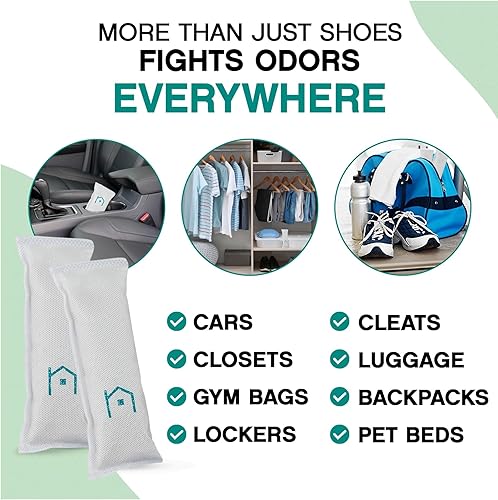 Miniatura 6 de Desodorizador de zapatos con zeolitas paquete de 1 Eliminador de olores, ambientador, absorbente de olores, zapatillas, bolsas de gimnasio, tacos