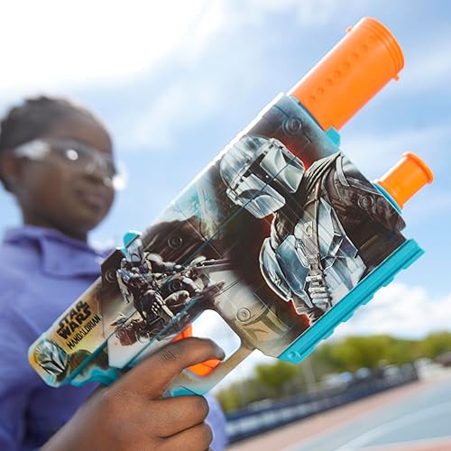 Miniatura 7 de Nerf Star Wars The Mandalorian Dart Blaster, 12 dardos de élite, clip interno, lanzadores de espuma de juguete para niños y niñas de 8 años y más