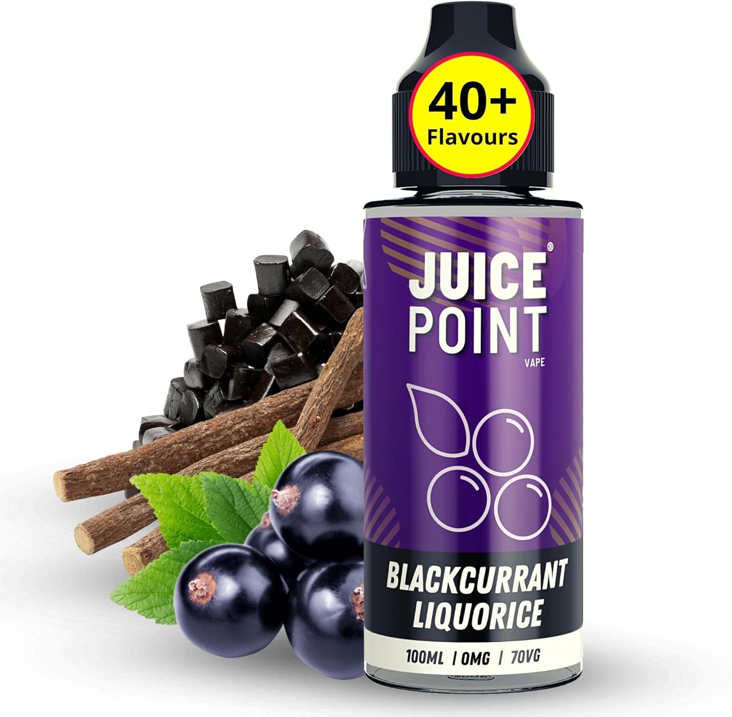 Blackcurrant Liquorice 100ml Vape Liquid 70VG/30PG Vape Juice 0mg