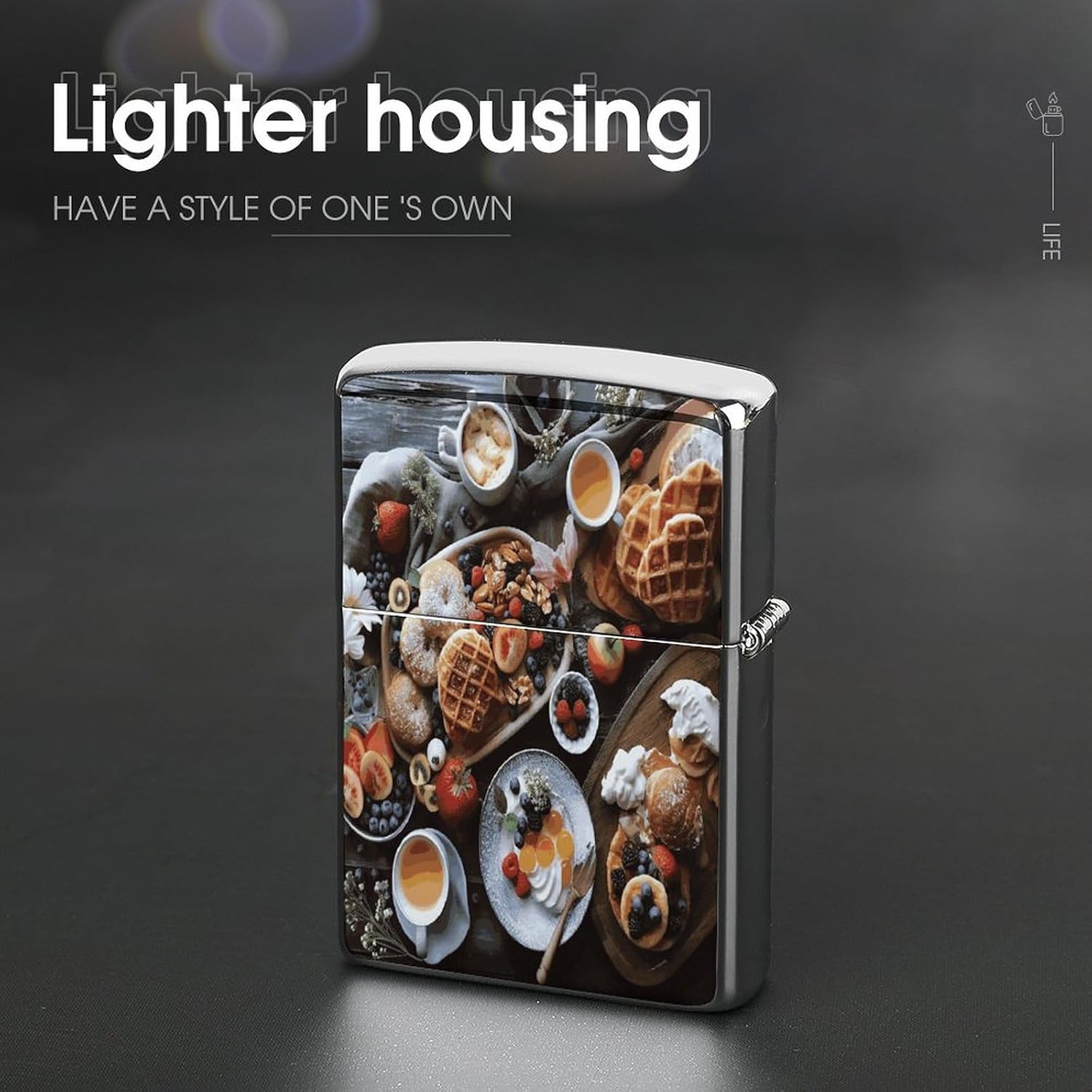Beautiful Breakfast Lighter Case Cover Lighter Shell