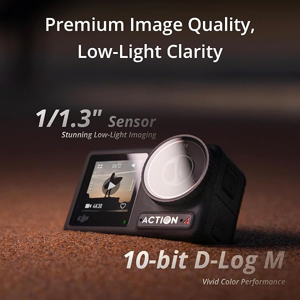 DJI DJI Osmo Action 4 Essential Combo, 4K/120fps Waterproof Action Camera with a 1/1.3-Inch Sensor, Stunning Low-Light Imaging,10-bit & D-Log M Color Performance, Long-Lasting 160 Mins, Outdoor Camera in use