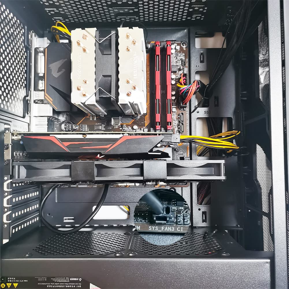 Ventilateur de refroidissement pour carte graphique 3 x 92 mm 2 pin, ventilateur GPU, ventilateur PCI, supporte l'interface SYS_FAN, adapté pour gtx 1080ti, gtx1060, rtx 3080ti...