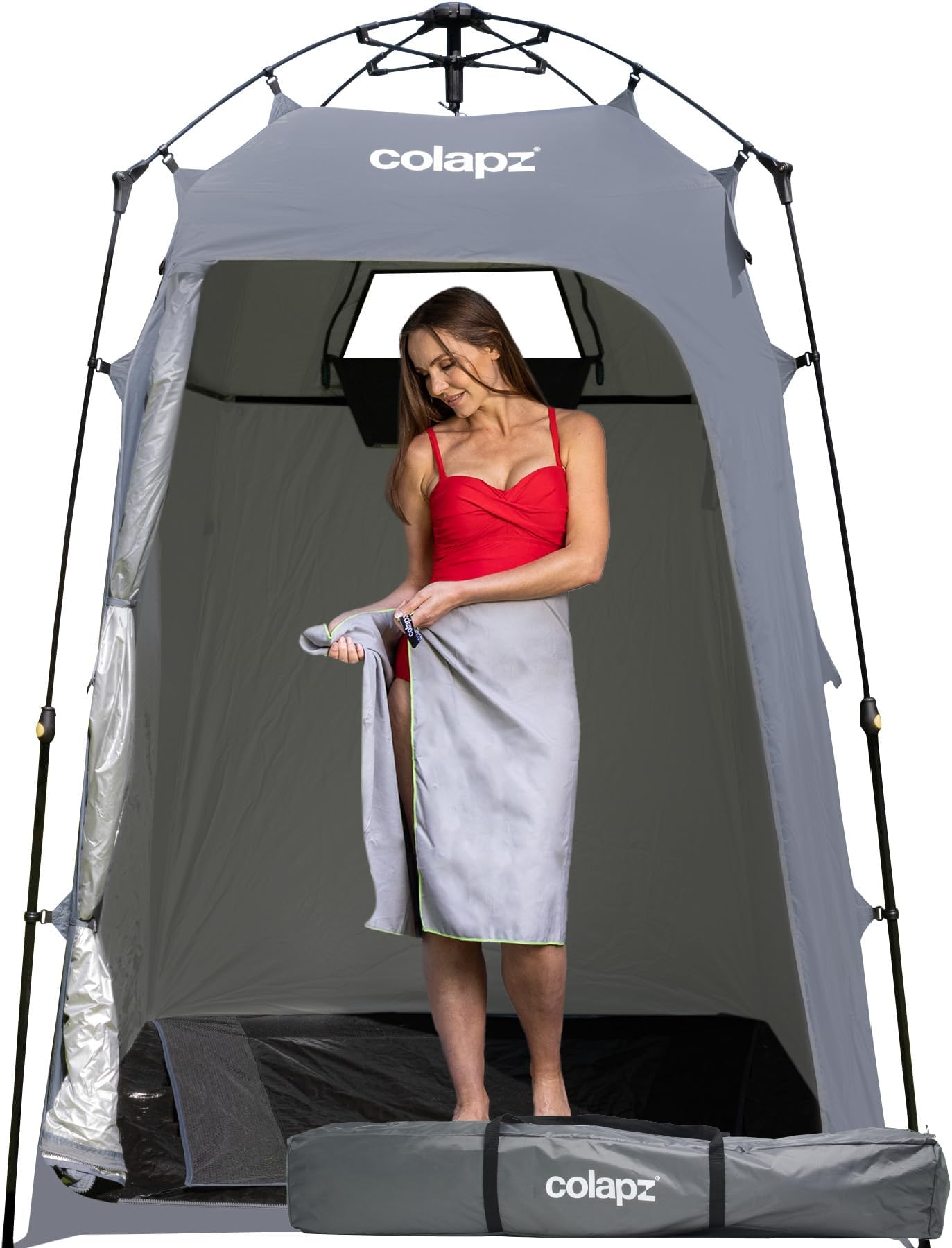 Colapz USB Rechargeable Camping Shower - Portable Shower for Dogs - High Pressure Jet Wash for Bikes - 1 Shower Head - 1 Jet Head - Carry Case Included - Campervan Essentials