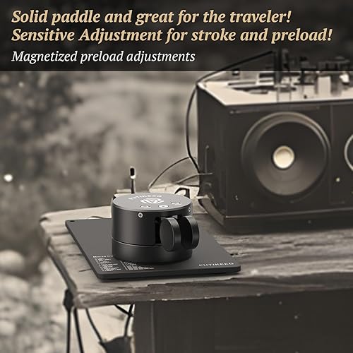 Miniatura 4 de Putikeeg Mini llave de código morse - CW doble paleta con base magnética, paletas de retorno magnéticas, llave Lambic Morse para radioaficionado