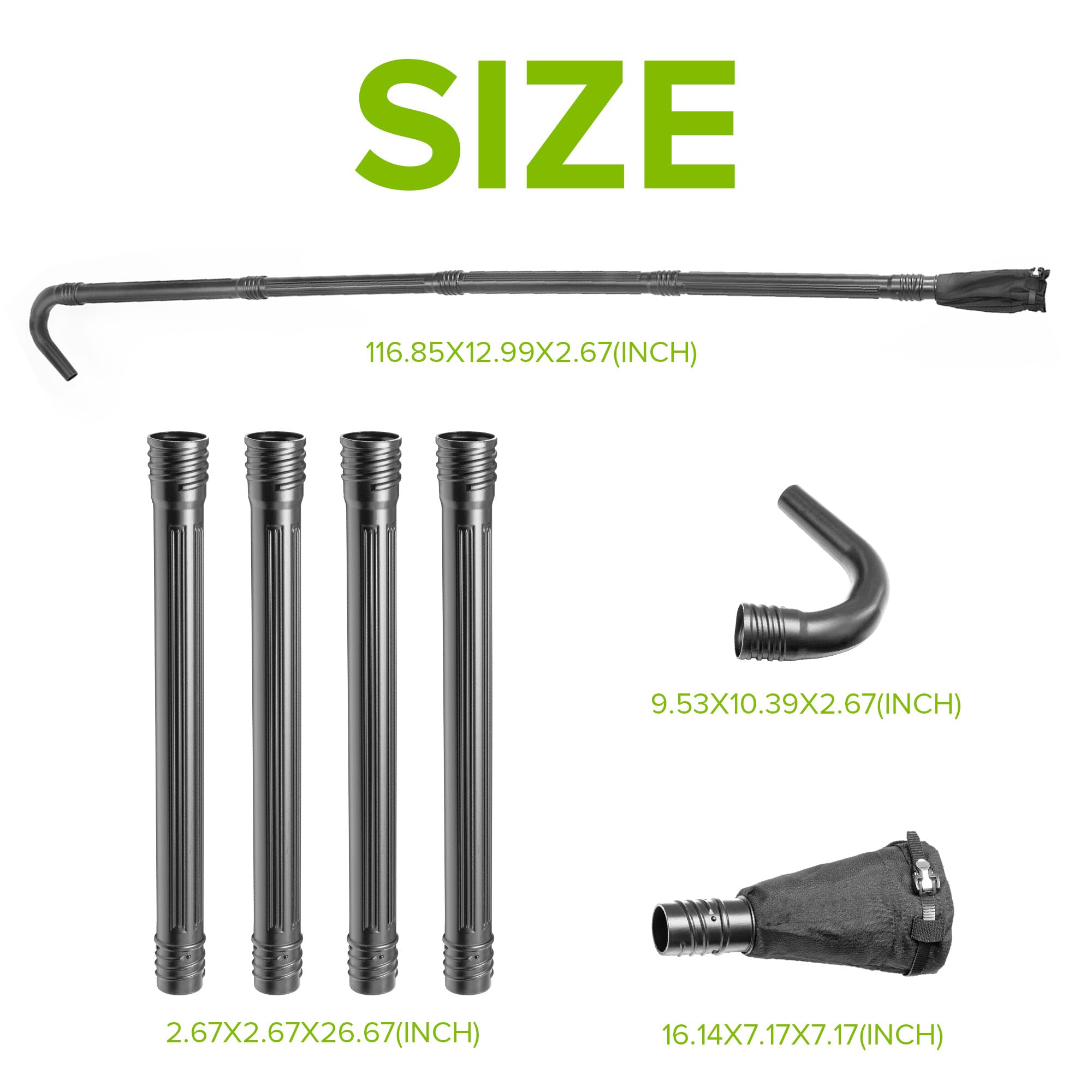 Greenworks, Kit di Pulizia Universale per grondaia,