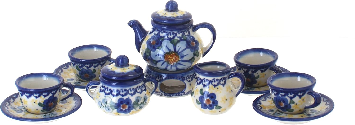 Blue Rose Polish Pottery Daisy Surprise 