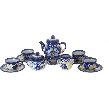 Blue Rose Polish Pottery Daisy Surprise 
