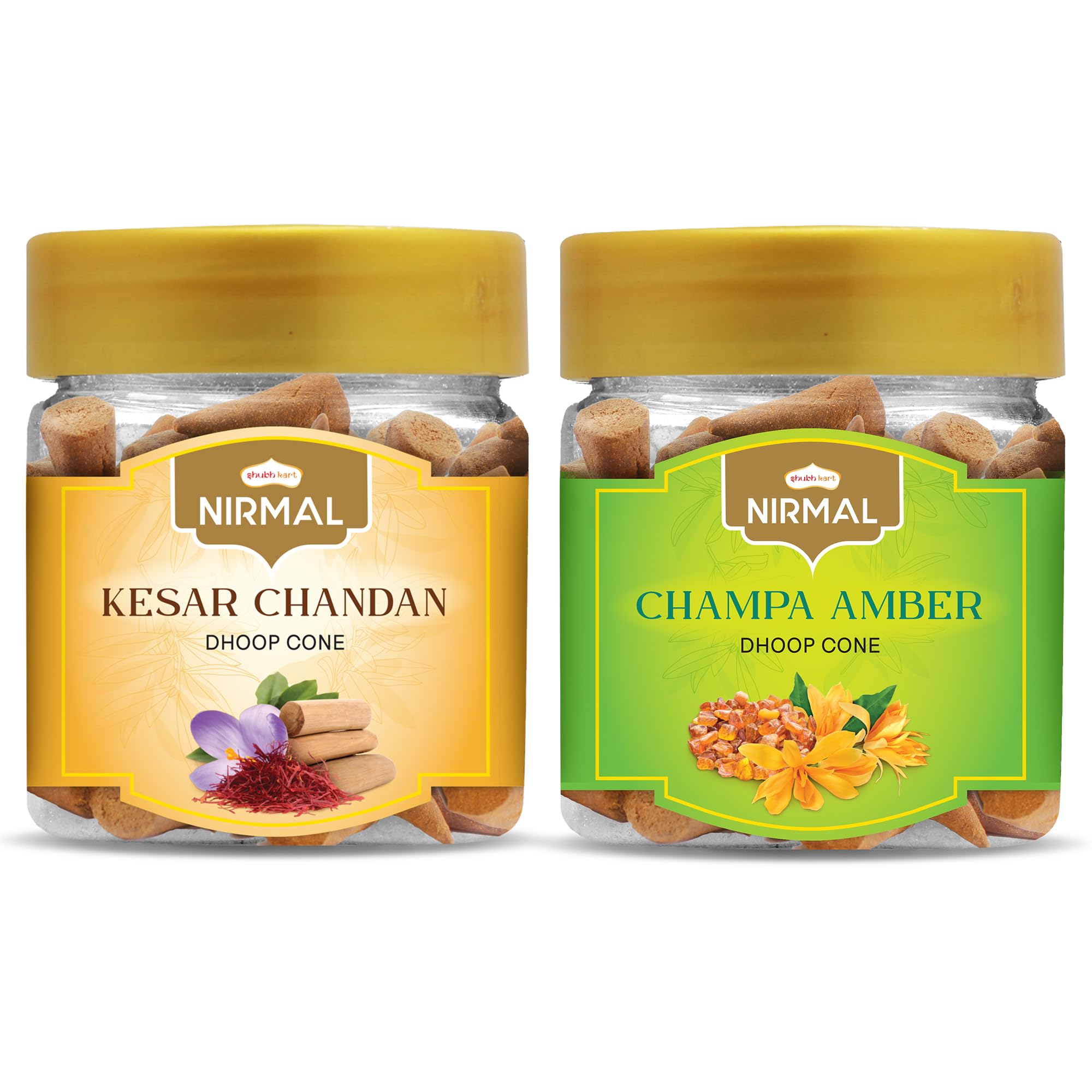 Nirmal Dhoop Cones - Saffron & Kasturi Incense -7